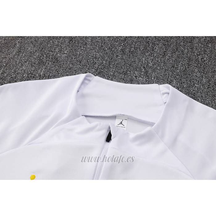 Chandal de Sudadera del Paris Saint-Germain Jordan Nino 2023-2024 Blanco